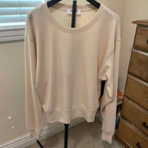 Cream Crewneck Women's Sweater